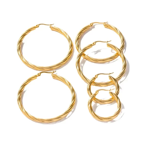 Twist wire earrings 1