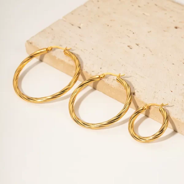 Twist wire earrings 2