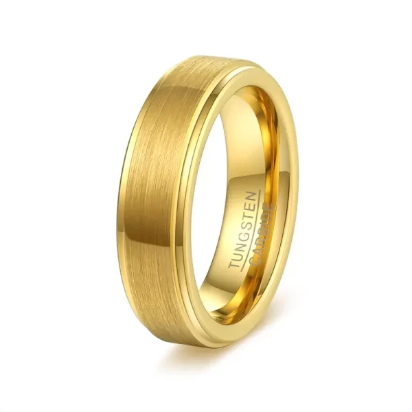 Stainless steel metal sand women's ring